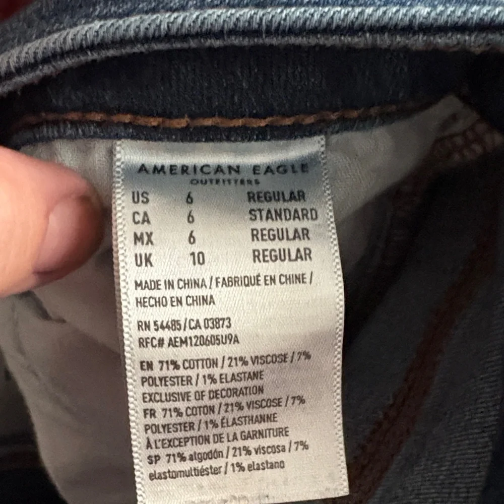 American Eagle Outfitters Blue Ripped Skinny Jeans lot of 2 - Picture 5 of 9